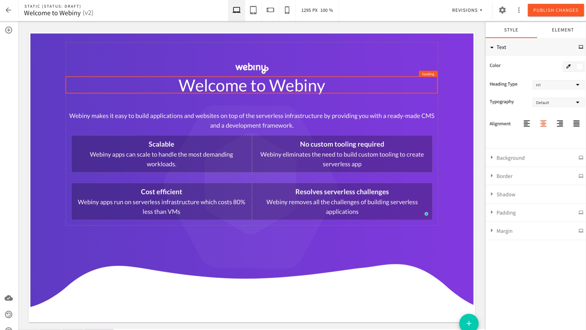 Webiny CMS - Page Builder